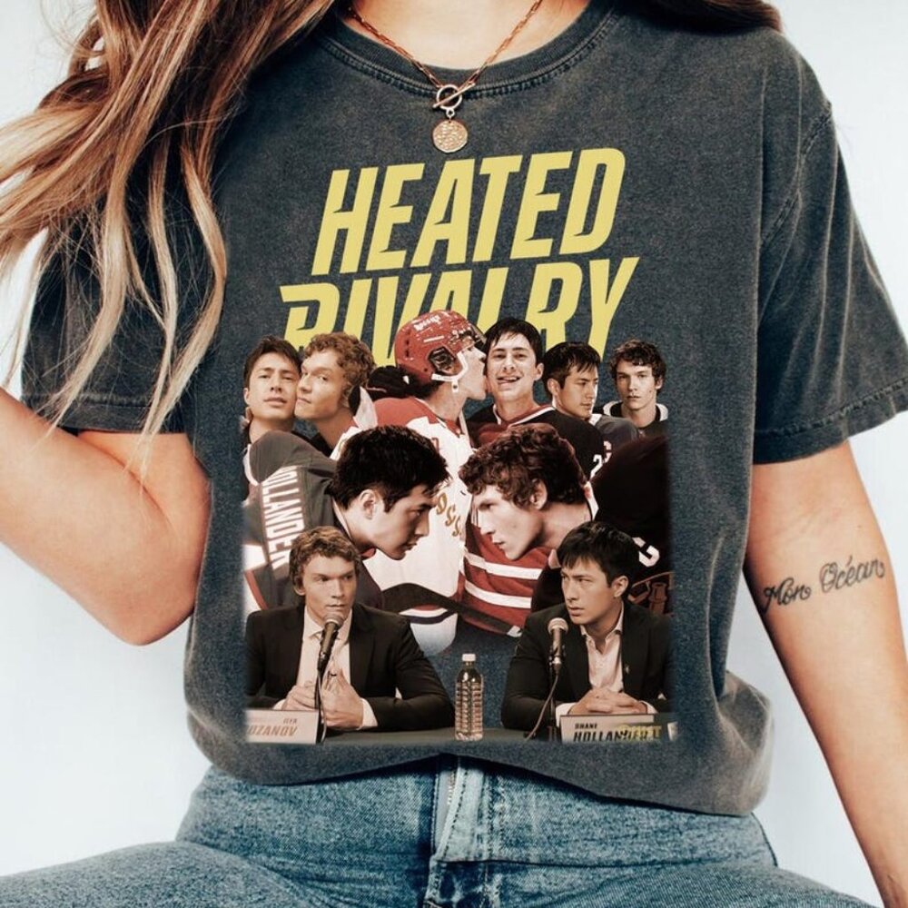 Hollander Rozanov Hockey Shirt, Heated Rivalry Inspired Tee, Rozanov & Hollander